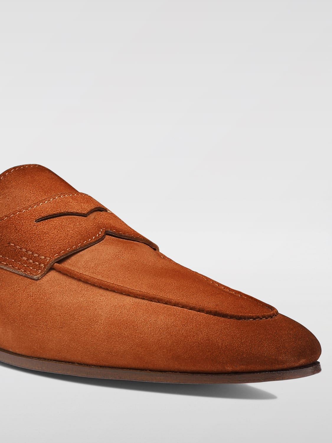 SANTONI LOAFERS: Loafers men Santoni, Orange - Img 3