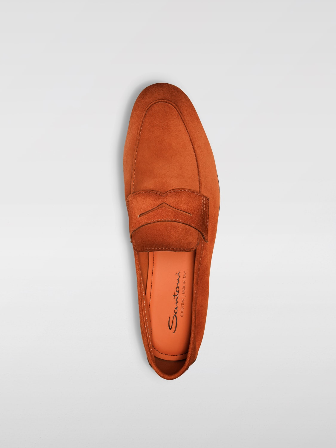 SANTONI LOAFERS: Loafers men Santoni, Orange - Img 4