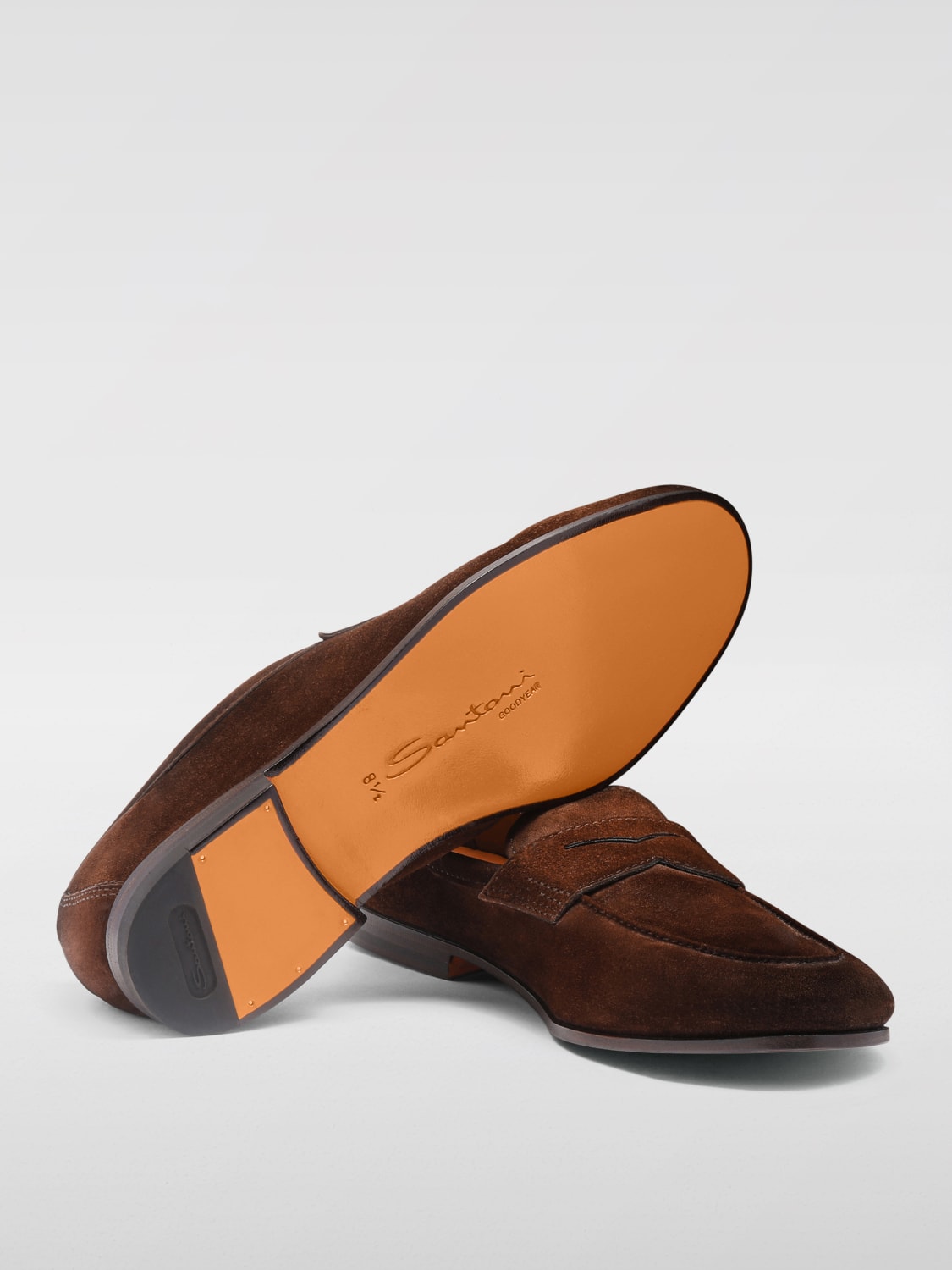 SANTONI LOAFERS: Loafers men Santoni, Brown - Img 5