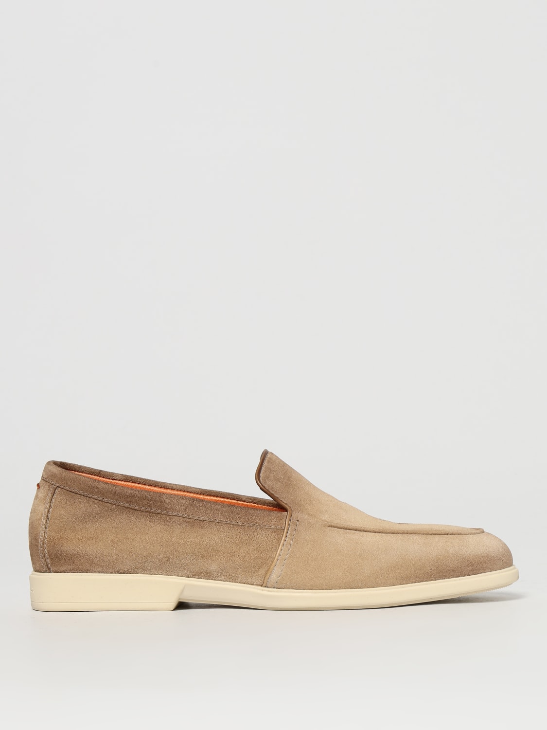 SANTONI MOCASSINI: Mocassino Santoni in camoscio , Beige - Img 1