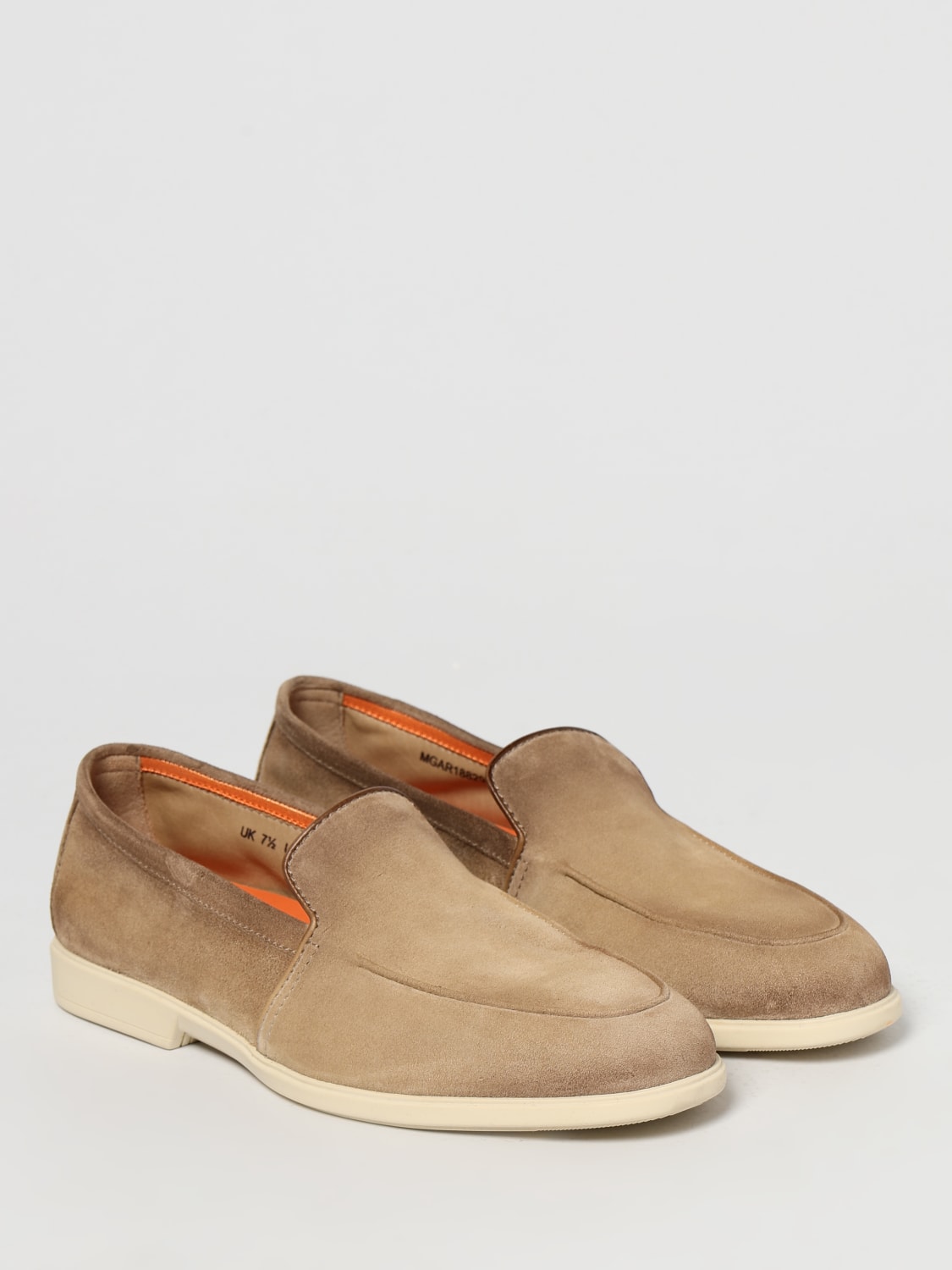 SANTONI MOCASSINI: Mocassino Santoni in camoscio , Beige - Img 2