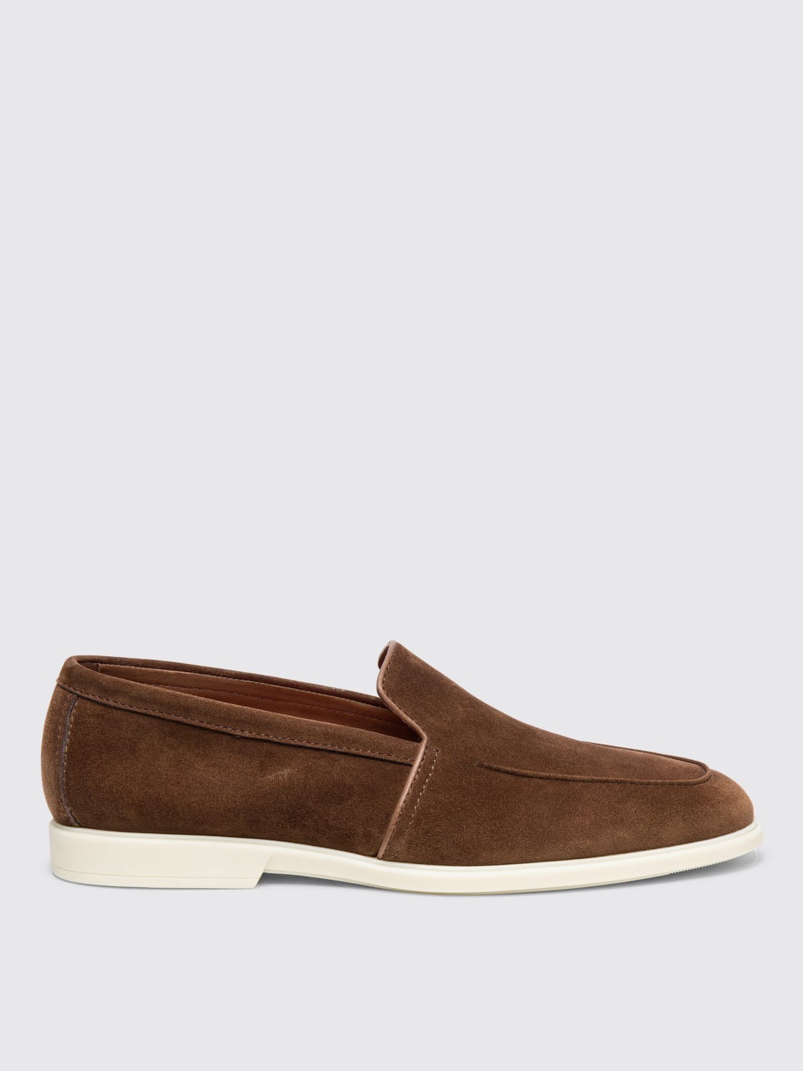 SANTONI LOAFERS: Loafers men Santoni, Burnt - Img 1