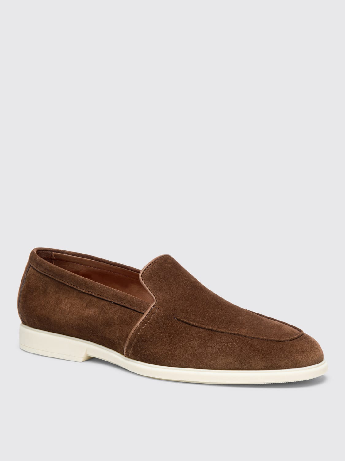 SANTONI LOAFERS: Loafers men Santoni, Burnt - Img 2
