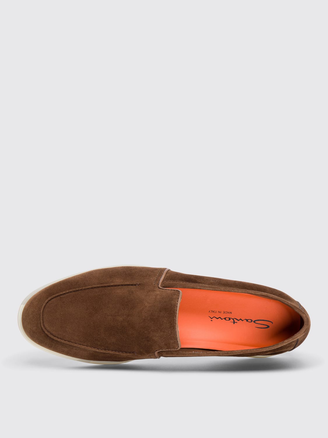 SANTONI LOAFERS: Loafers men Santoni, Burnt - Img 4