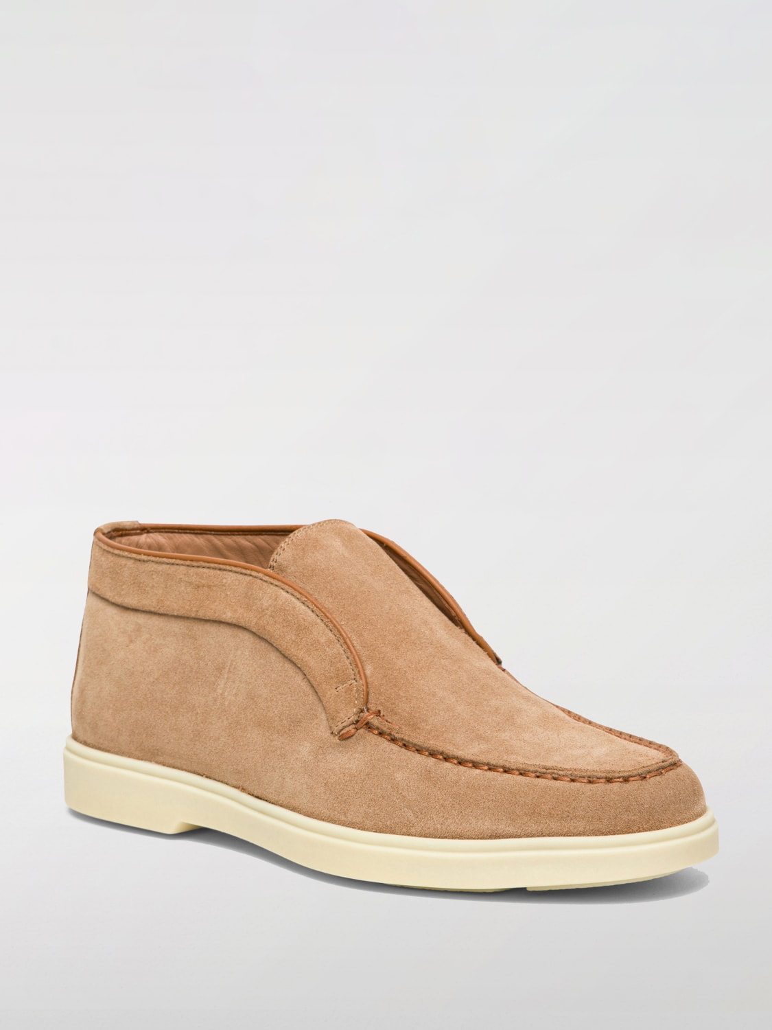 SANTONI 부츠: 플랫 부츠 여성 Santoni, 브라운 - Img 2