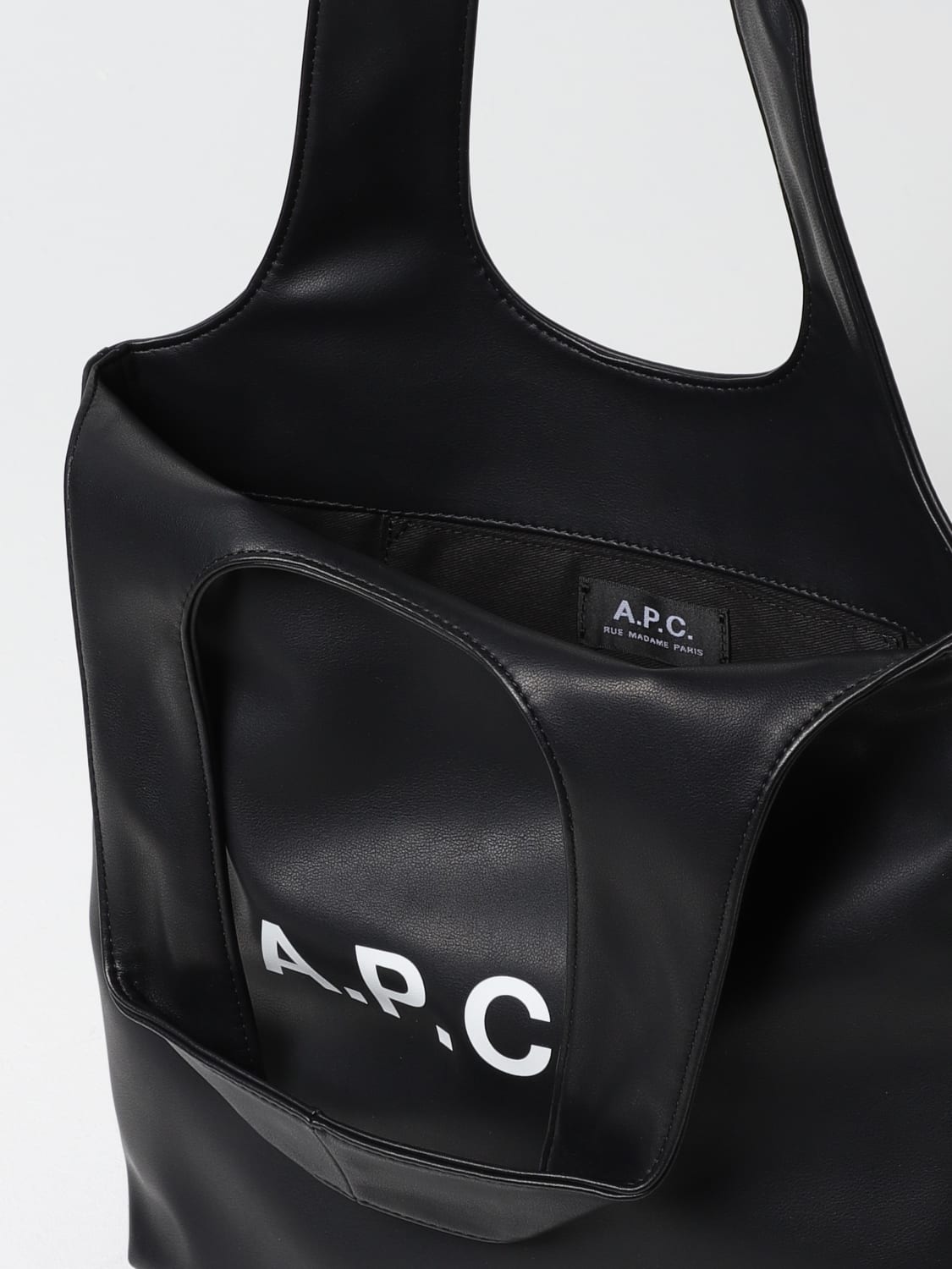 A.P.C. TOTE BAG: Shoulder bag woman A.P.C., Black - Img 3