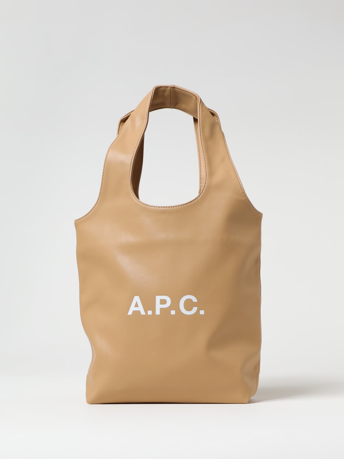 A.P.C.: Shoulder bag woman - Beige | A.P.C. tote bags