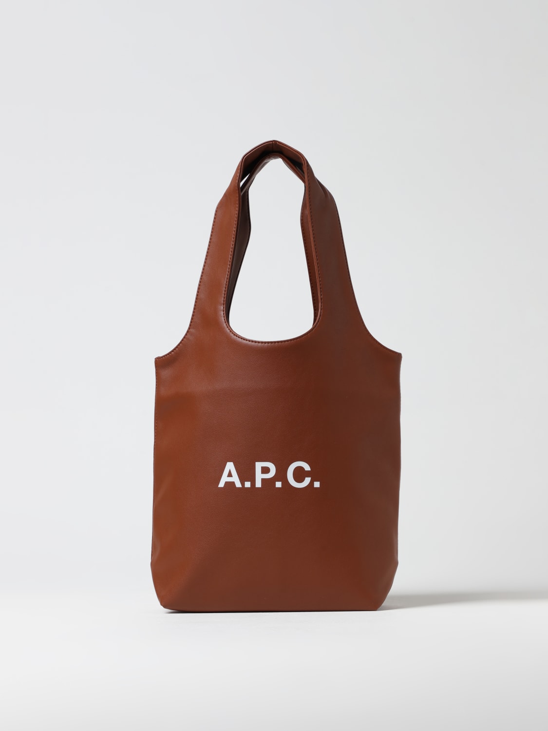 A.P.C. TOTE BAG: Shoulder bag woman A.P.C., Brown - Img 1