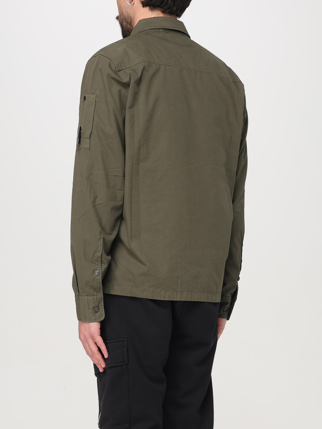 C.P. COMPANY GIACCA: Overshirt C.P. Company in cotone , Verde - Img 2