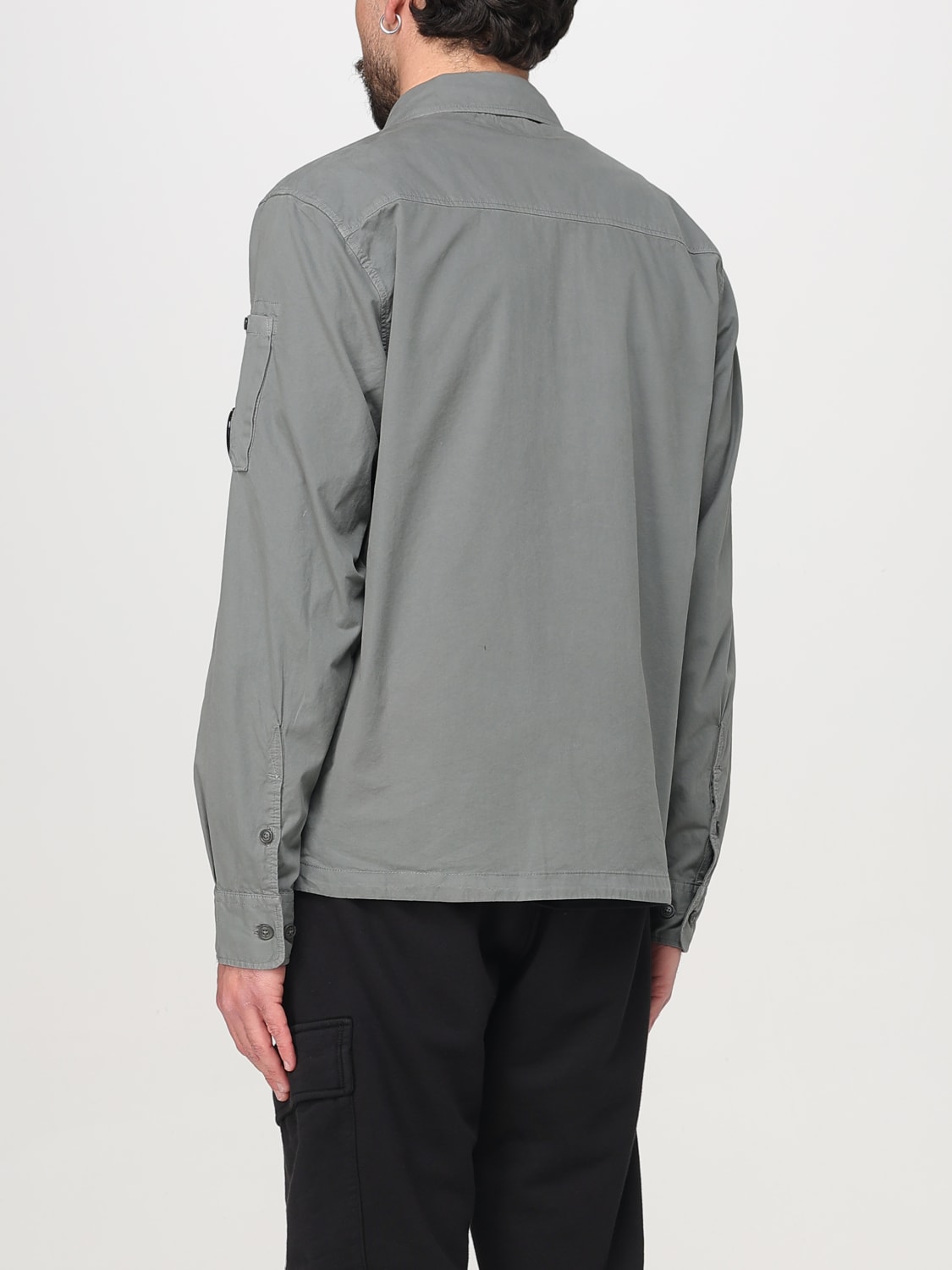 C.P. COMPANY GIACCA: Overshirt C.P. Company in cotone , Grigio - Img 3