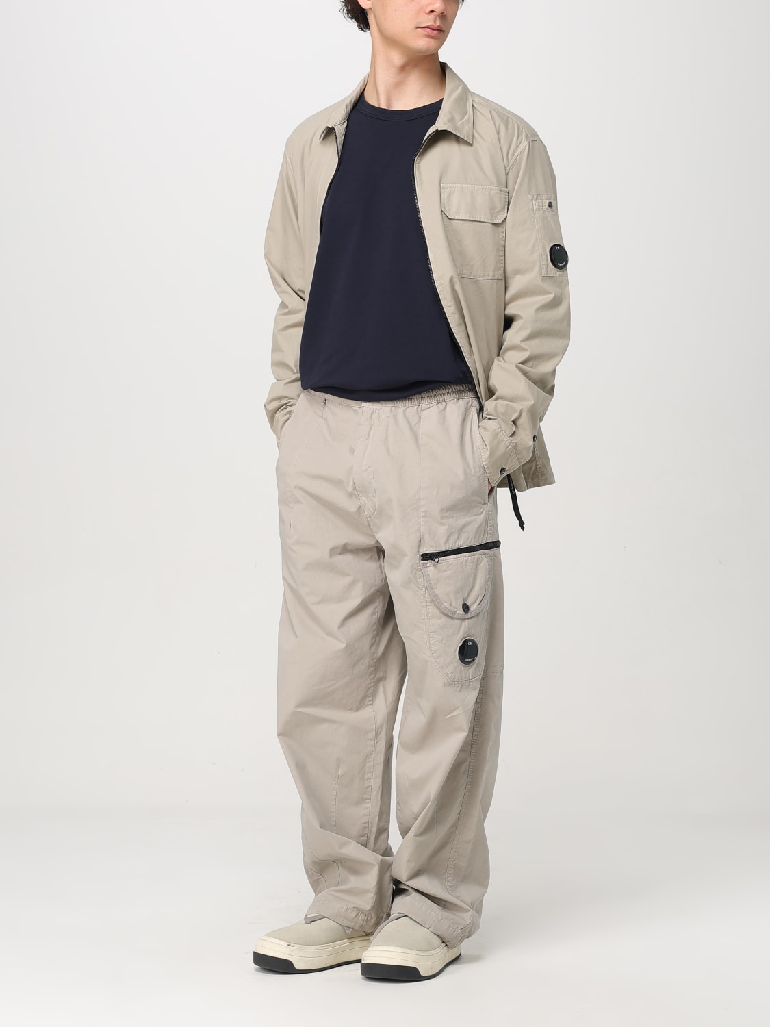 C.P. COMPANY GIACCA: Overshirt C.P. Company in cotone , Kaki - Img 2