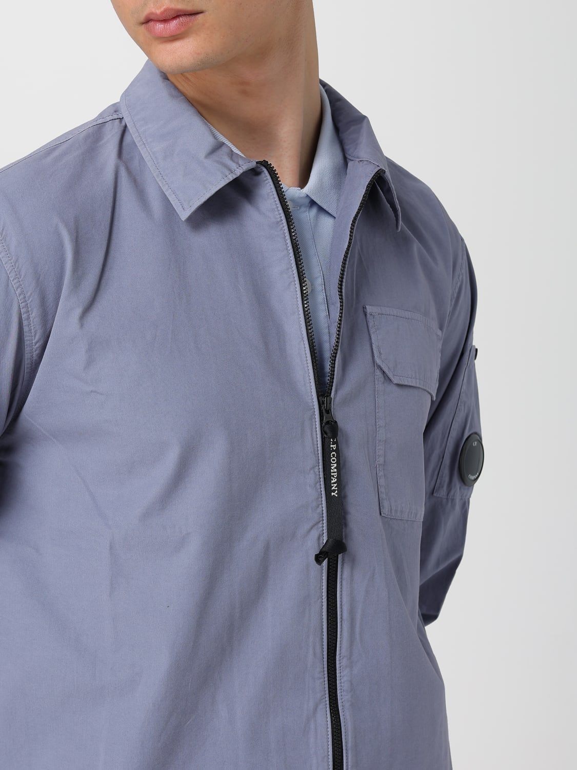 C.P. COMPANY VESTE: Chemise homme C.P. Company, Lavande - Img 4