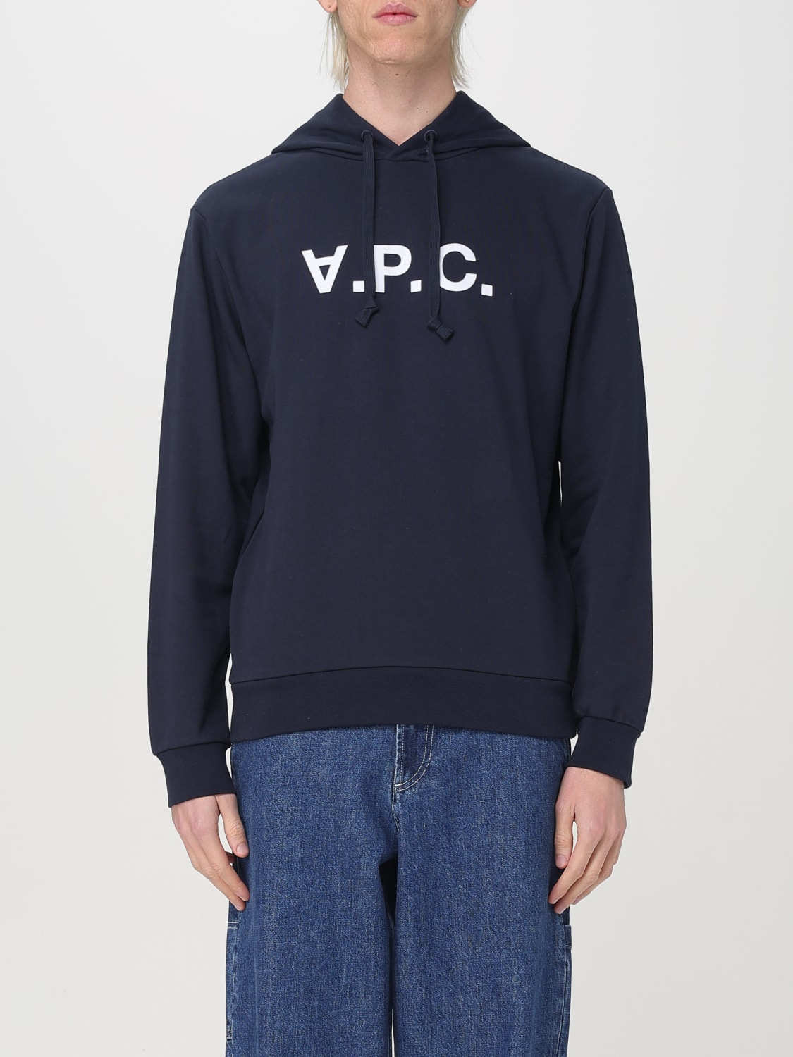 A.P.C. SWEATSHIRT: Sweatshirt homme A.P.C., Bleu - Img 1