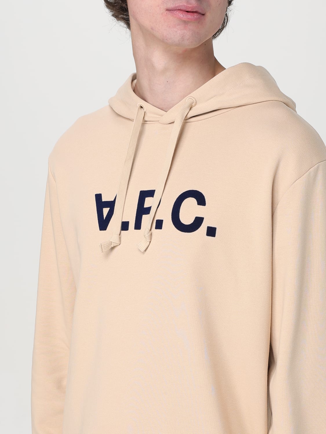 A.P.C. SWEATSHIRT: Sweatshirt men A.P.C., Beige - Img 3