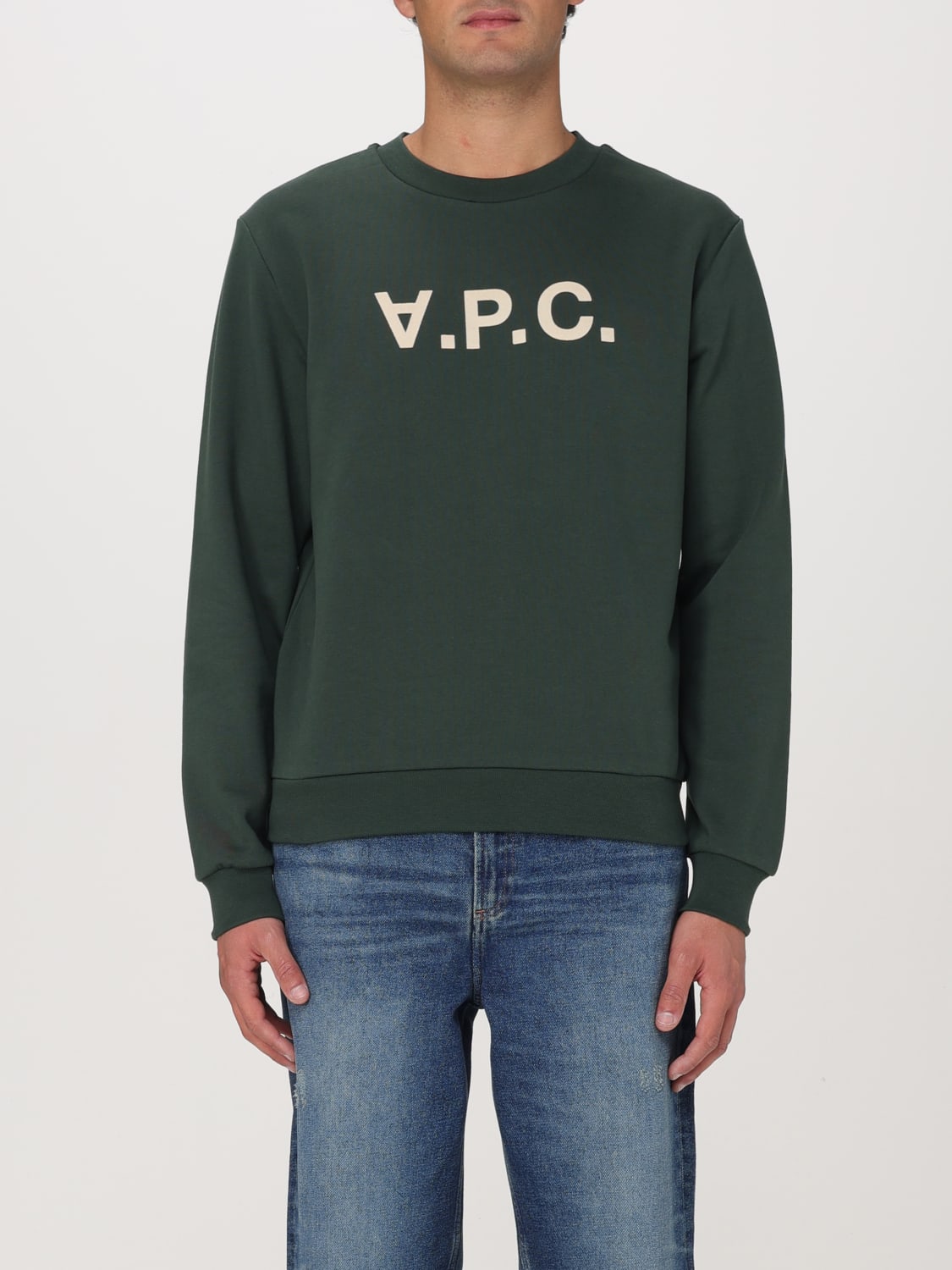 A.P.C. SWEATSHIRT: Pullover herren A.P.C., Grün - Img 1