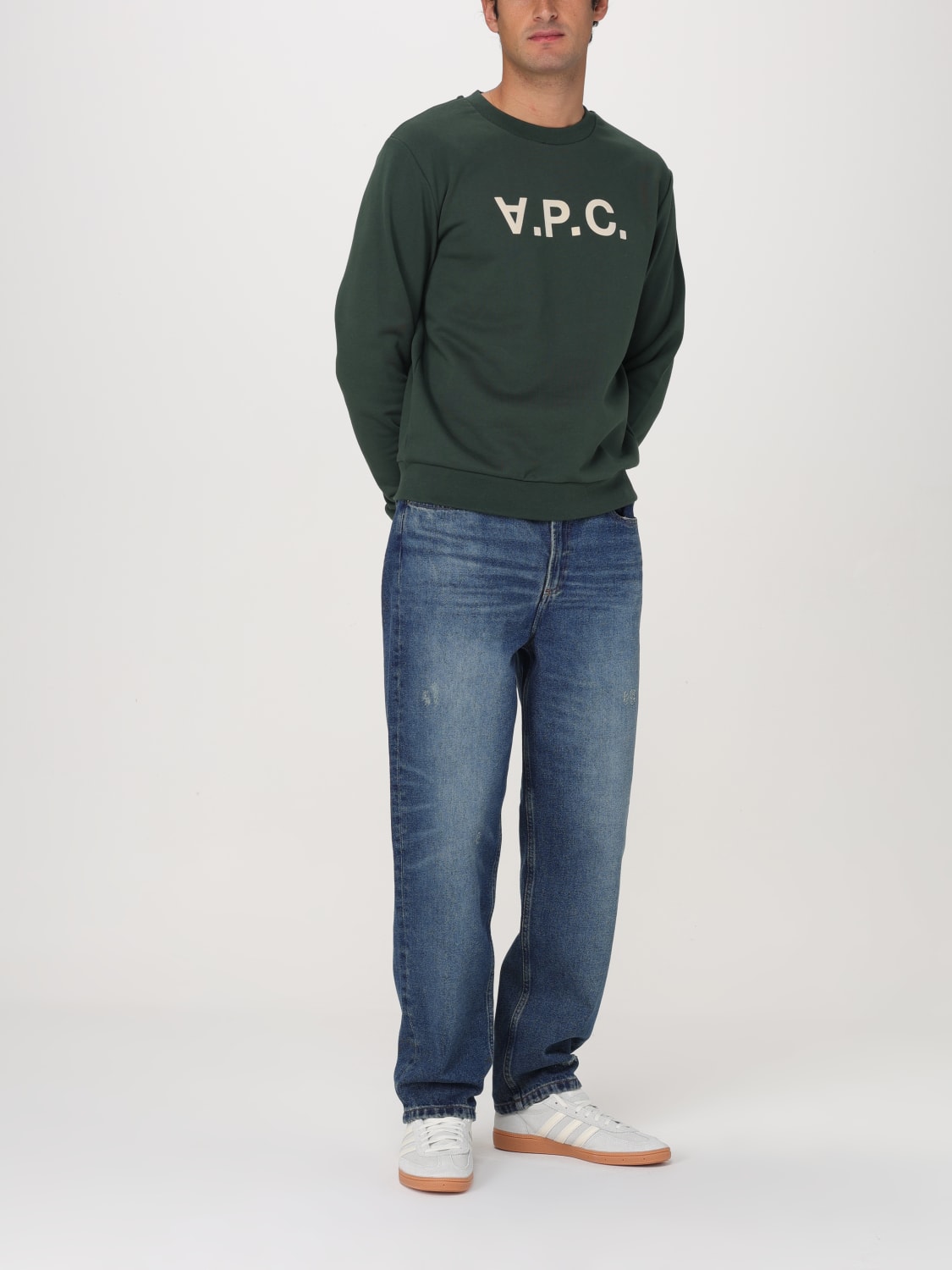 A.P.C. SWEATSHIRT: Pullover herren A.P.C., Grün - Img 2