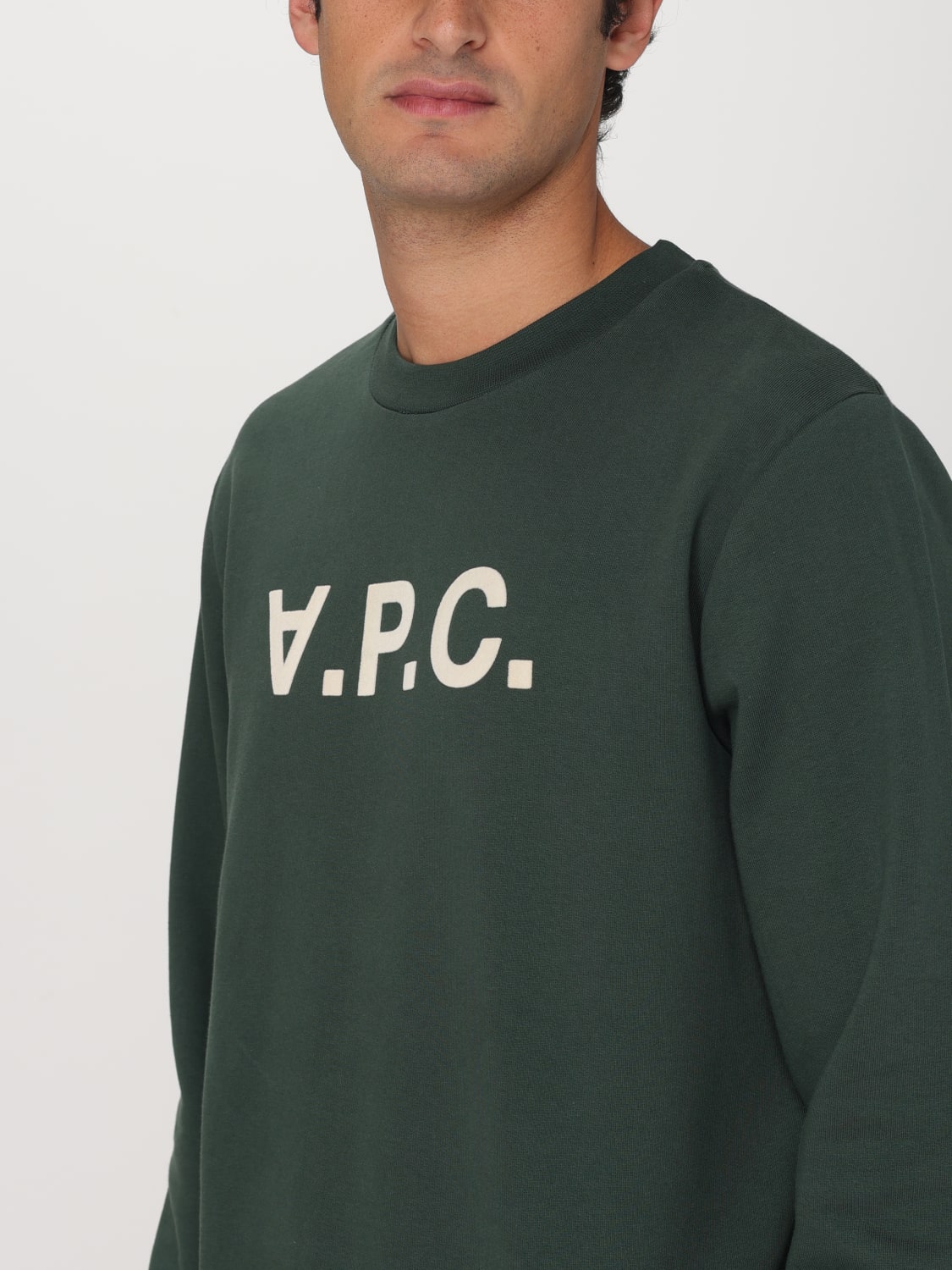 A.P.C. SWEATSHIRT: Pullover herren A.P.C., Grün - Img 4