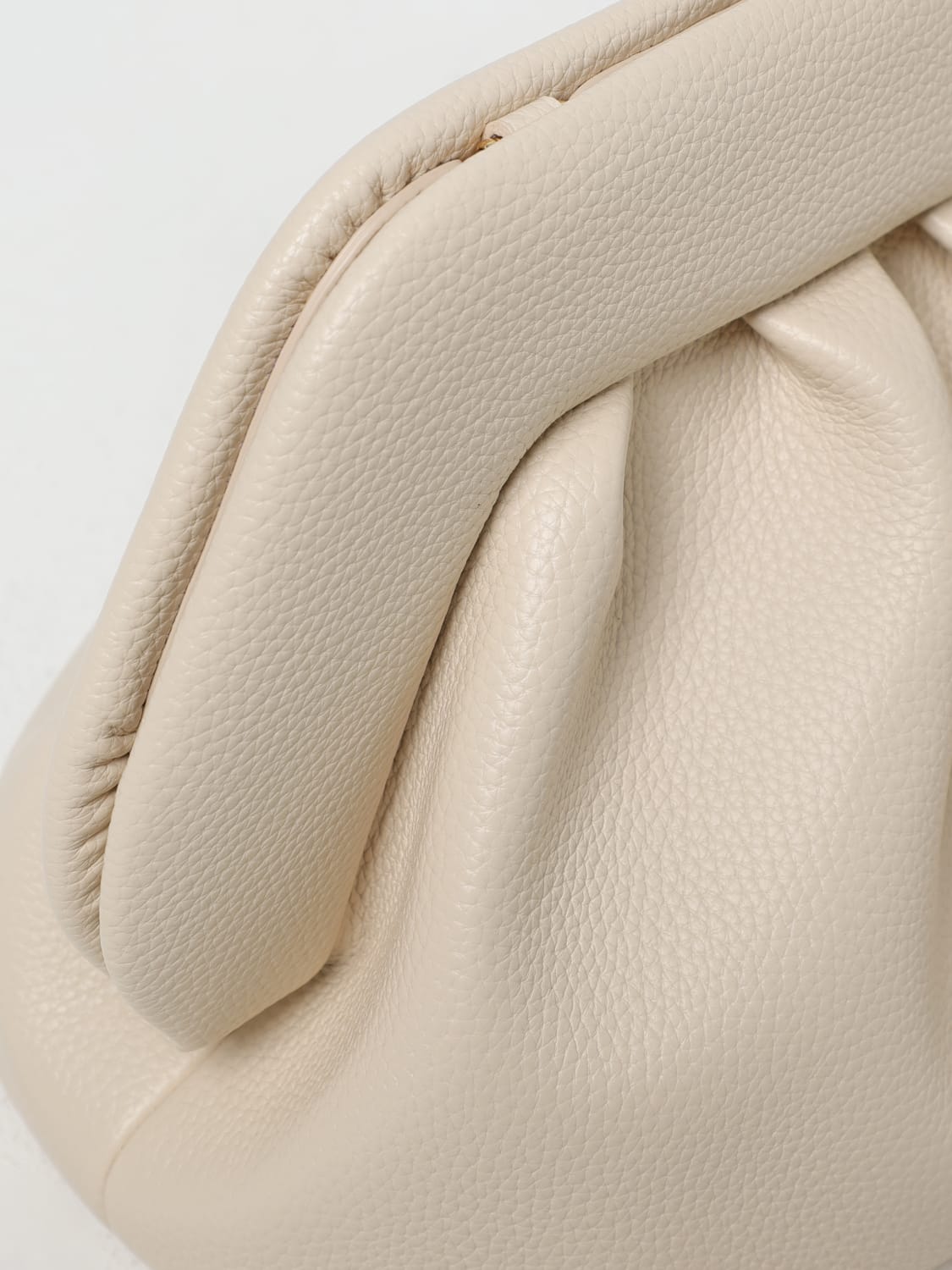 THEMOIRÈ CLUTCH: Clutch Bios Themoirè in pelle vegana a grana , Cipria - Img 3