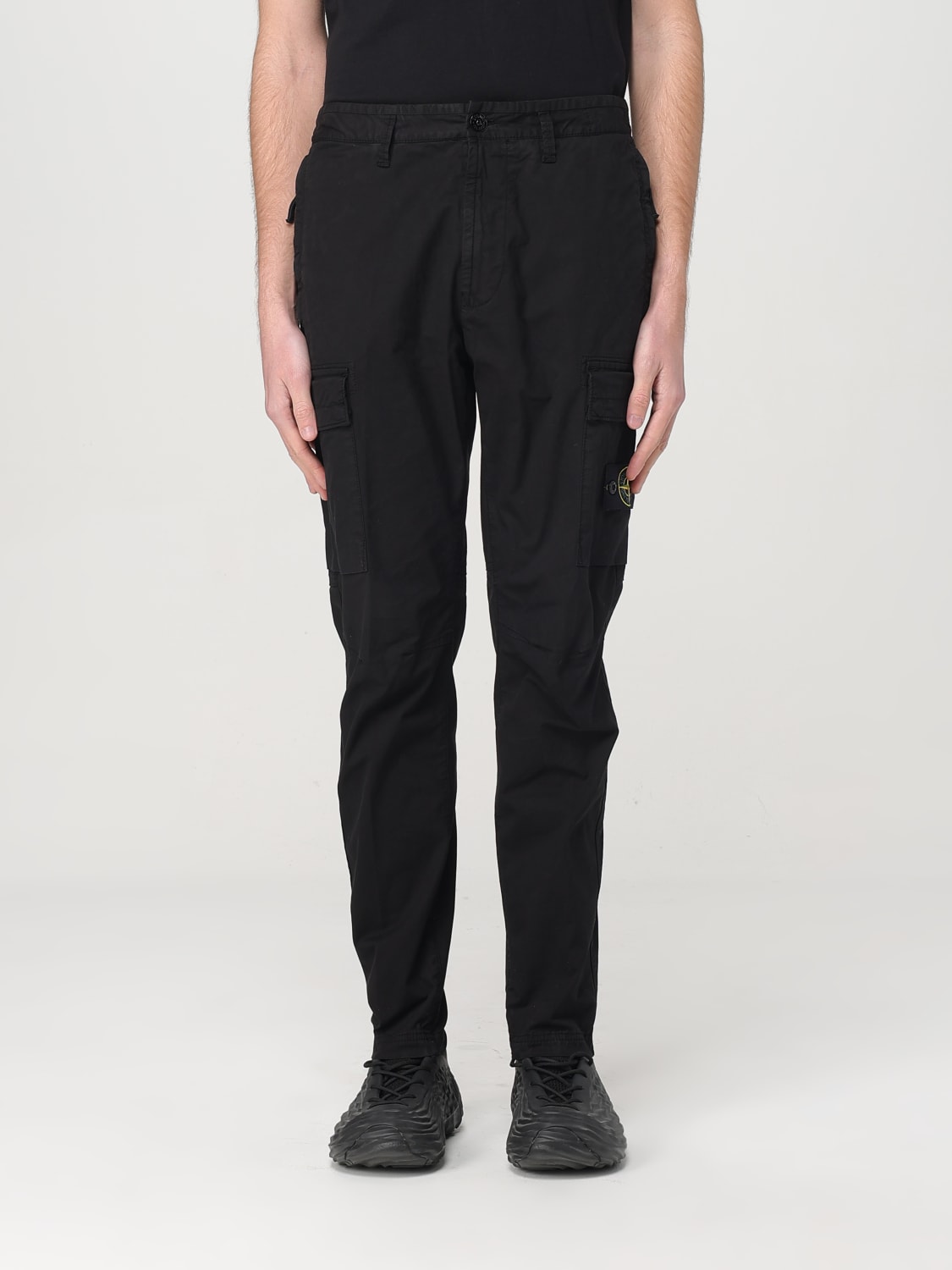 STONE ISLAND PANTS: Pants men Stone Island, Black - Img 1