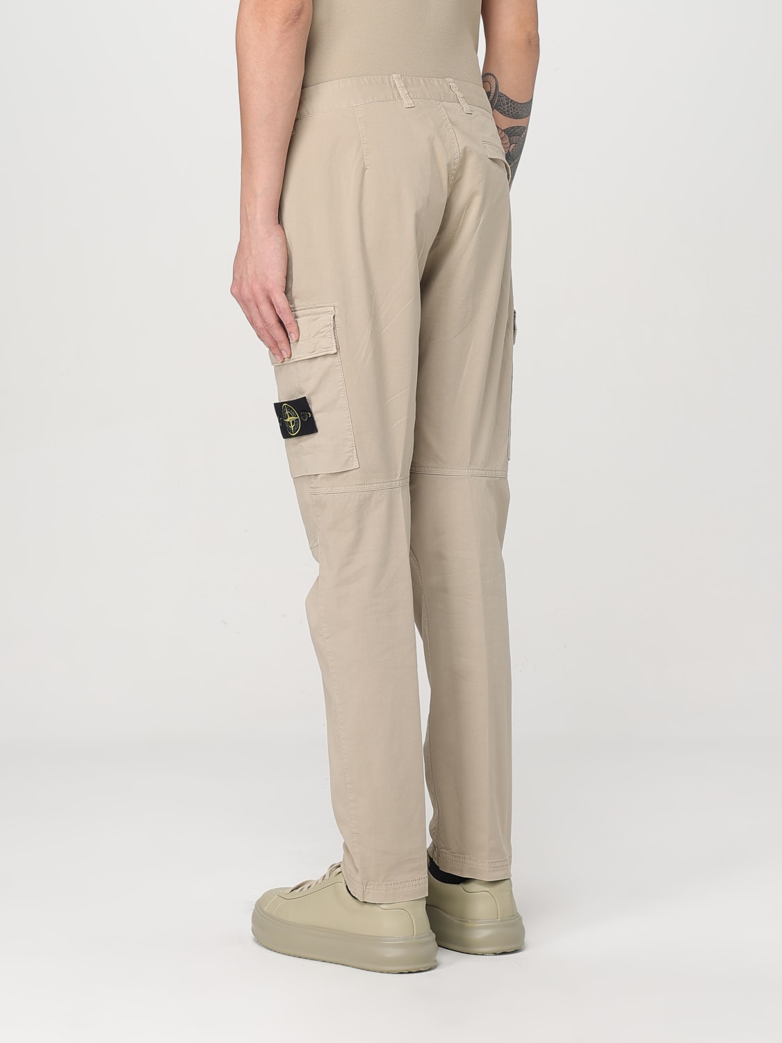 STONE ISLAND PANTS: Pants men Stone Island, Beige - Img 3