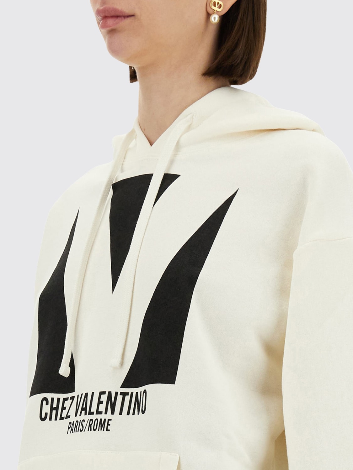 VALENTINO SUDADERA: Jersey mujer Valentino, Marfil - Img 4