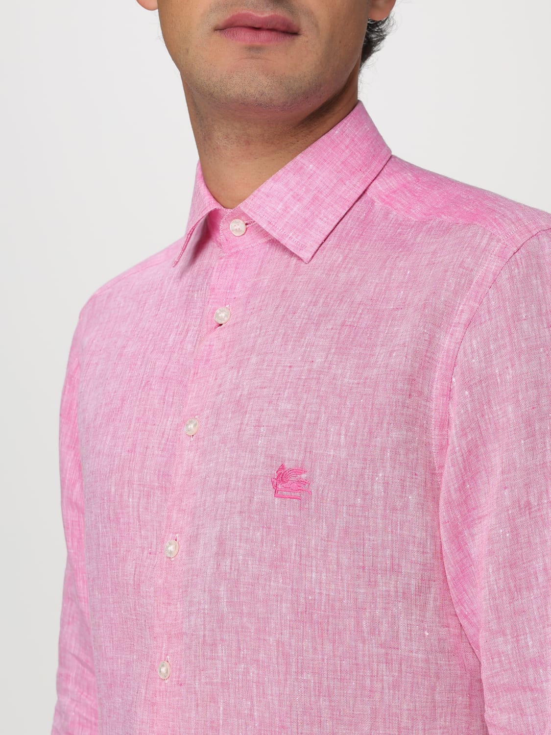 ETRO SHIRT: Shirt men Etro, Pink - Img 5
