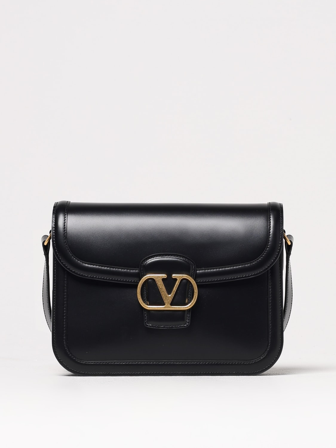 VALENTINO GARAVANI BORSA A TRACOLLA: Borsa 9TO5 Valentino Garavani in pelle , Nero - Img 1