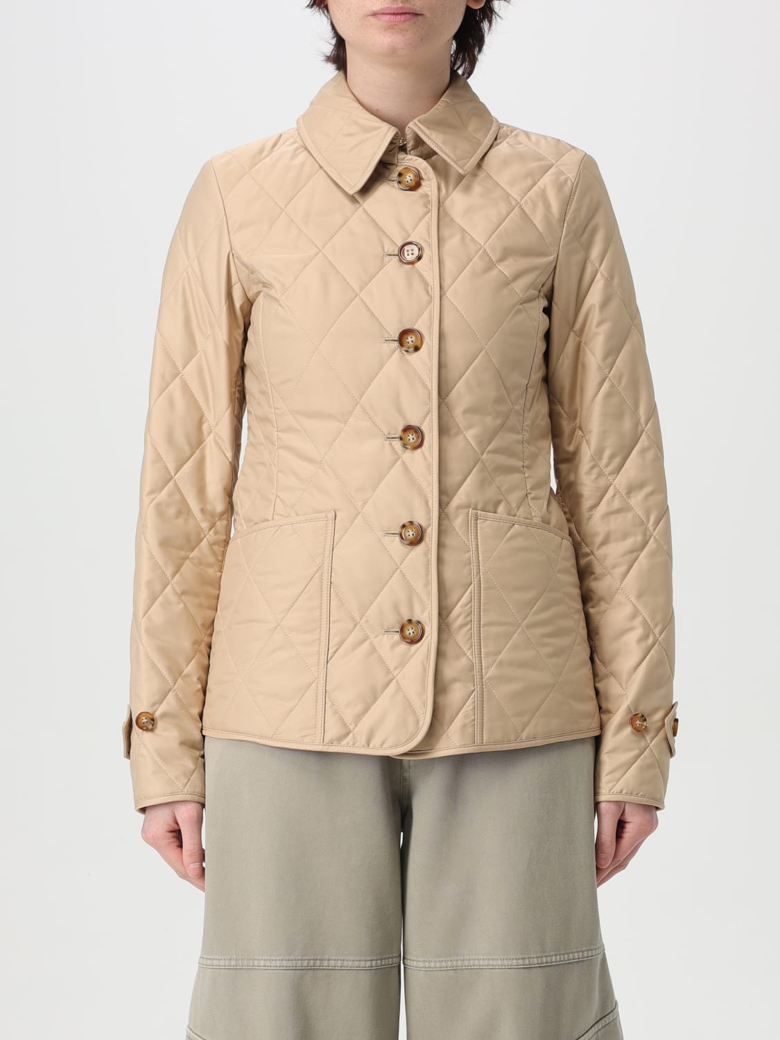 ジャケット BURBERRY Woman Jacket Beige 8100659 BURBERRY: Jacket woman - Beige | Burberry jacket 8100659