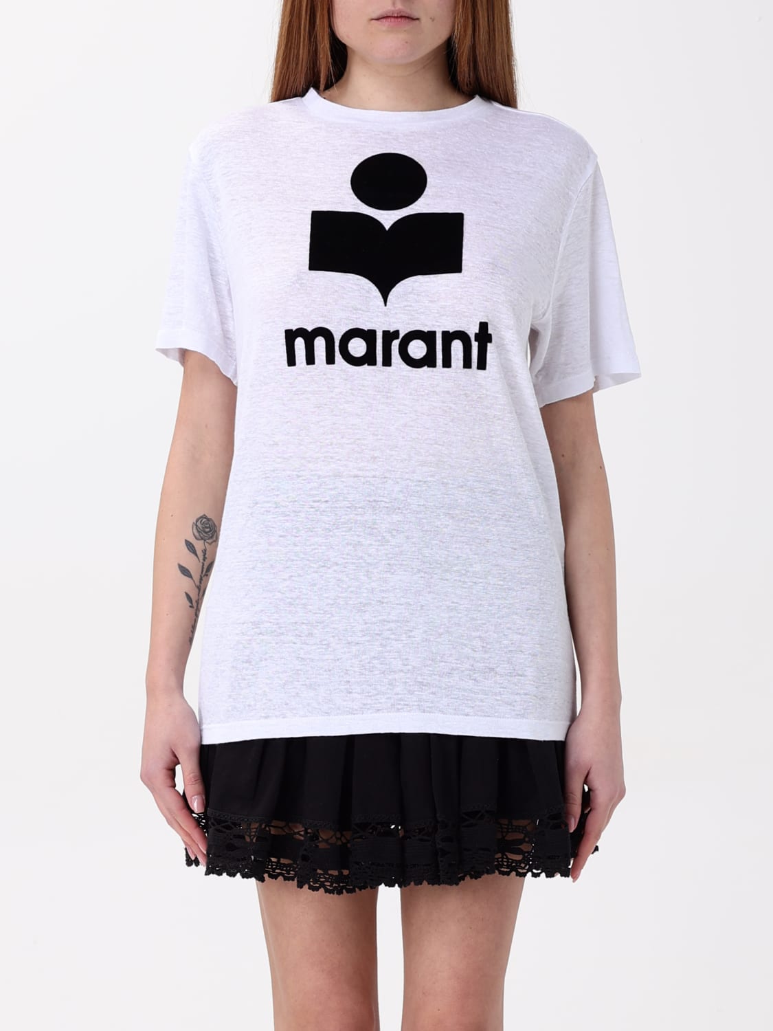 Tシャツ・カットソー ISABEL MARANT Woman T-Shirt White TS0111FAA2N39I 20WH TAOMI T-SHIRT Woman white | ISABEL MARANT Official online store
