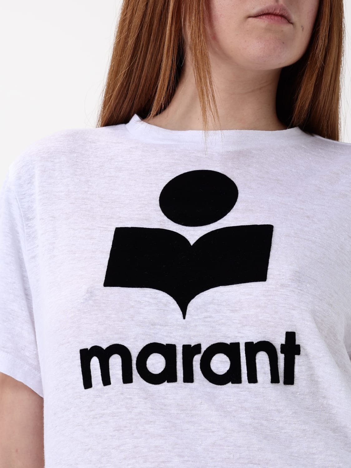Tシャツ・カットソー ISABEL MARANT ETOILE Woman T-Shirt White 24PTS0001FBA1N09E Women's Tee-Shirts Marant Etoile | ISABEL MARANT Official