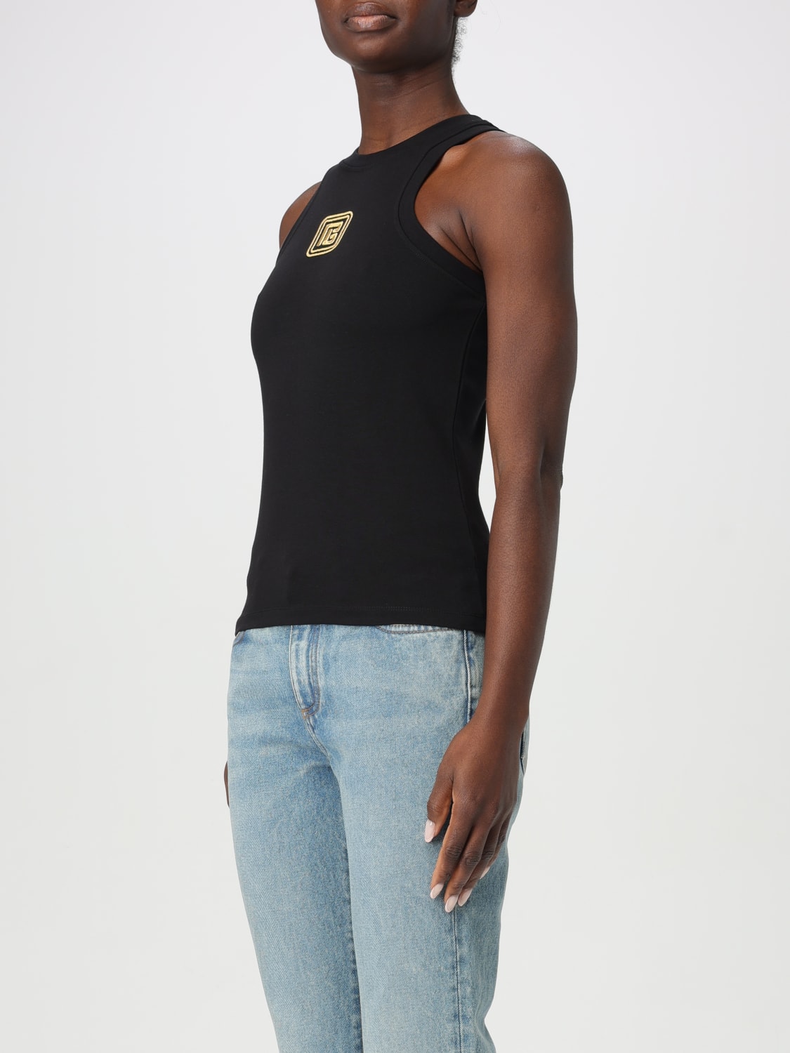 Tシャツ・カットソー BALMAIN Woman T-Shirt Black DF1EB045BC49 EAD BALMAIN: Top woman - Black | Balmain t-shirt DF1EB045BC49