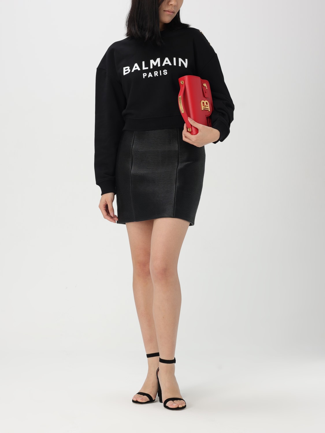 BALMAIN SUDADERA: Jersey mujer Balmain, Blanco - Img 2