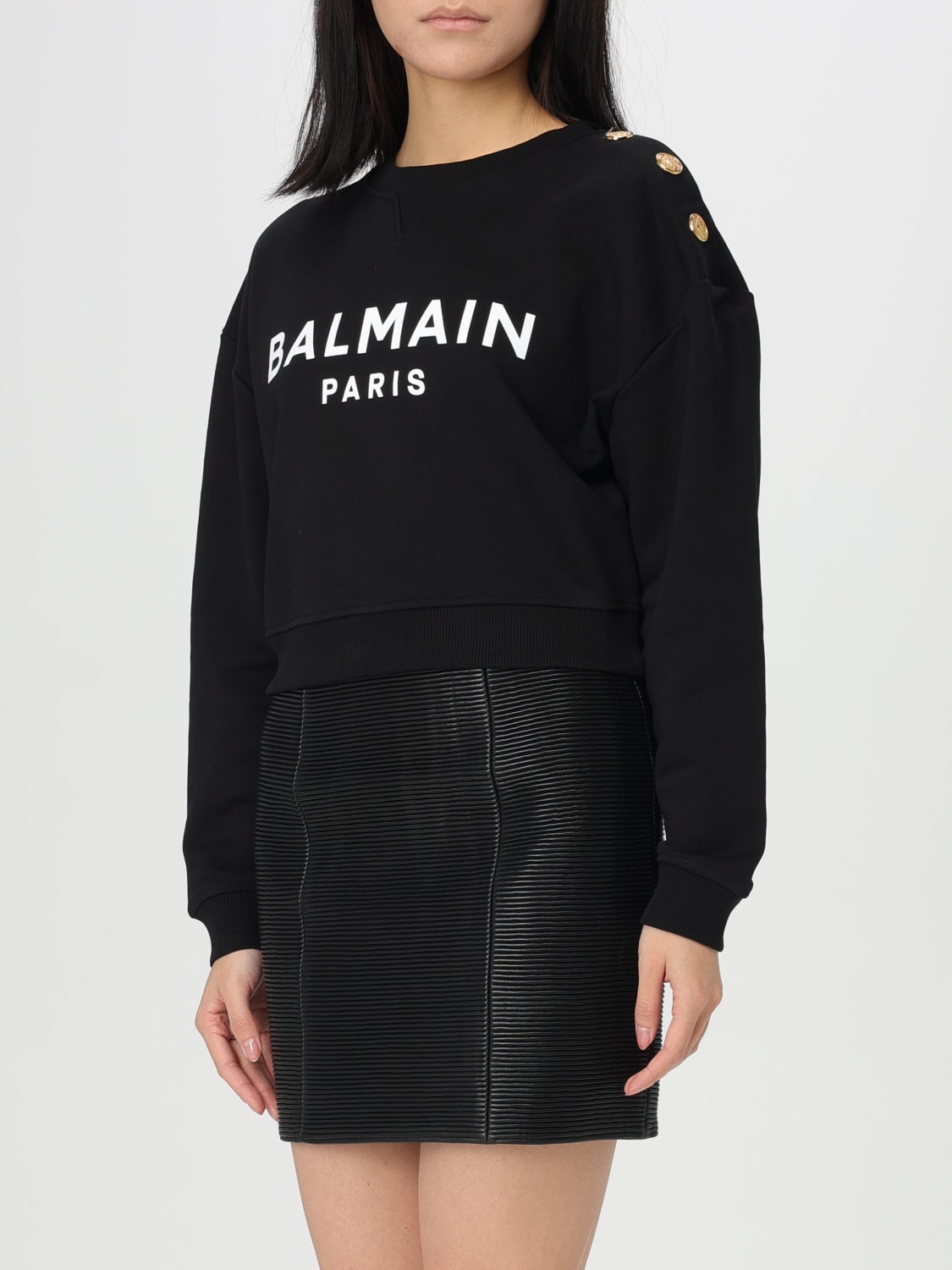 BALMAIN SUDADERA: Jersey mujer Balmain, Blanco - Img 4
