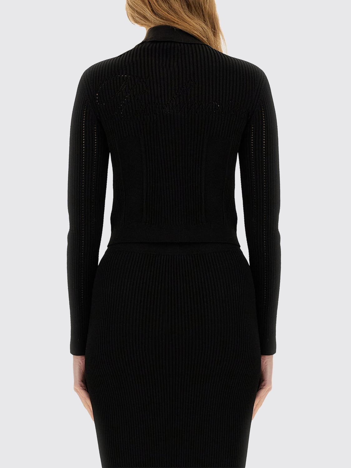 BALMAIN セーター: カーディガン レディース Balmain, ブラック - Img 3