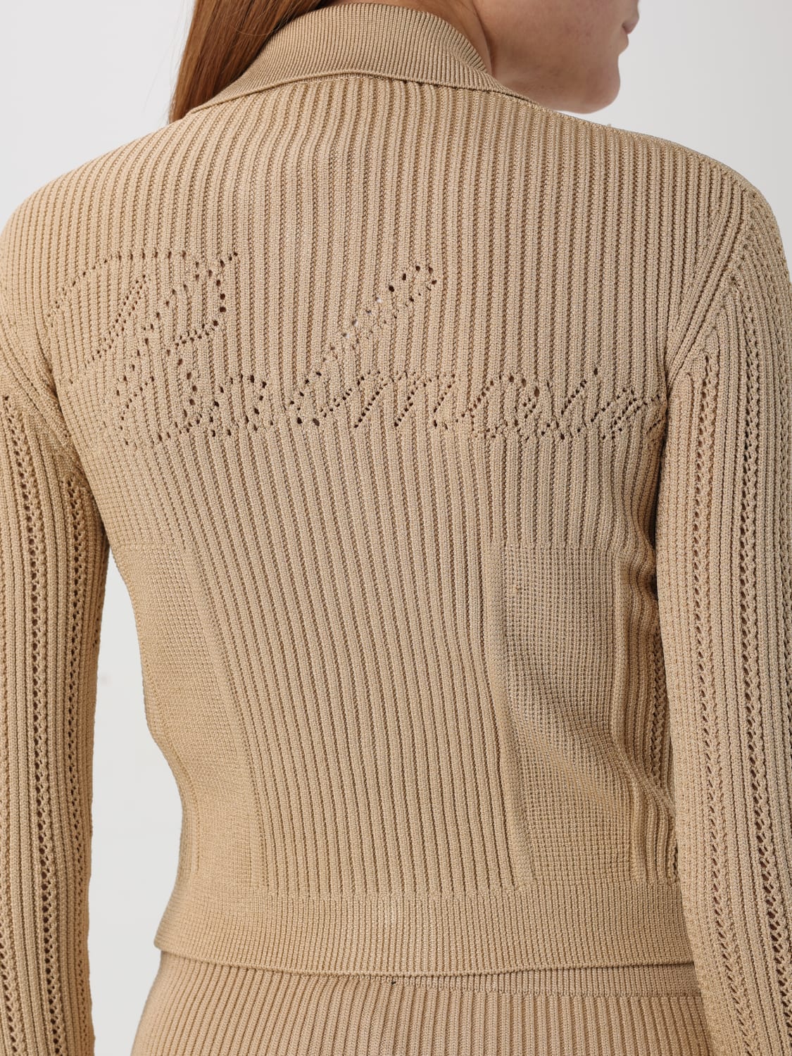 BALMAIN SWEATER: Cardigan woman Balmain, Beige - Img 5