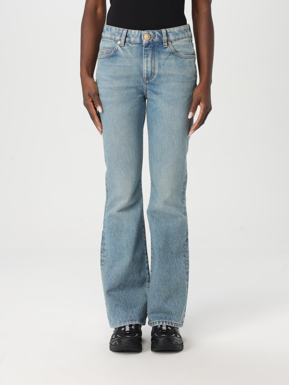 デニム・ジーパン BALMAIN Women Denim Pants 414855 EF1MJ130DF24 BLUE BALMAIN: Jeans woman - Blue | Balmain jeans EF1MJ130DF24