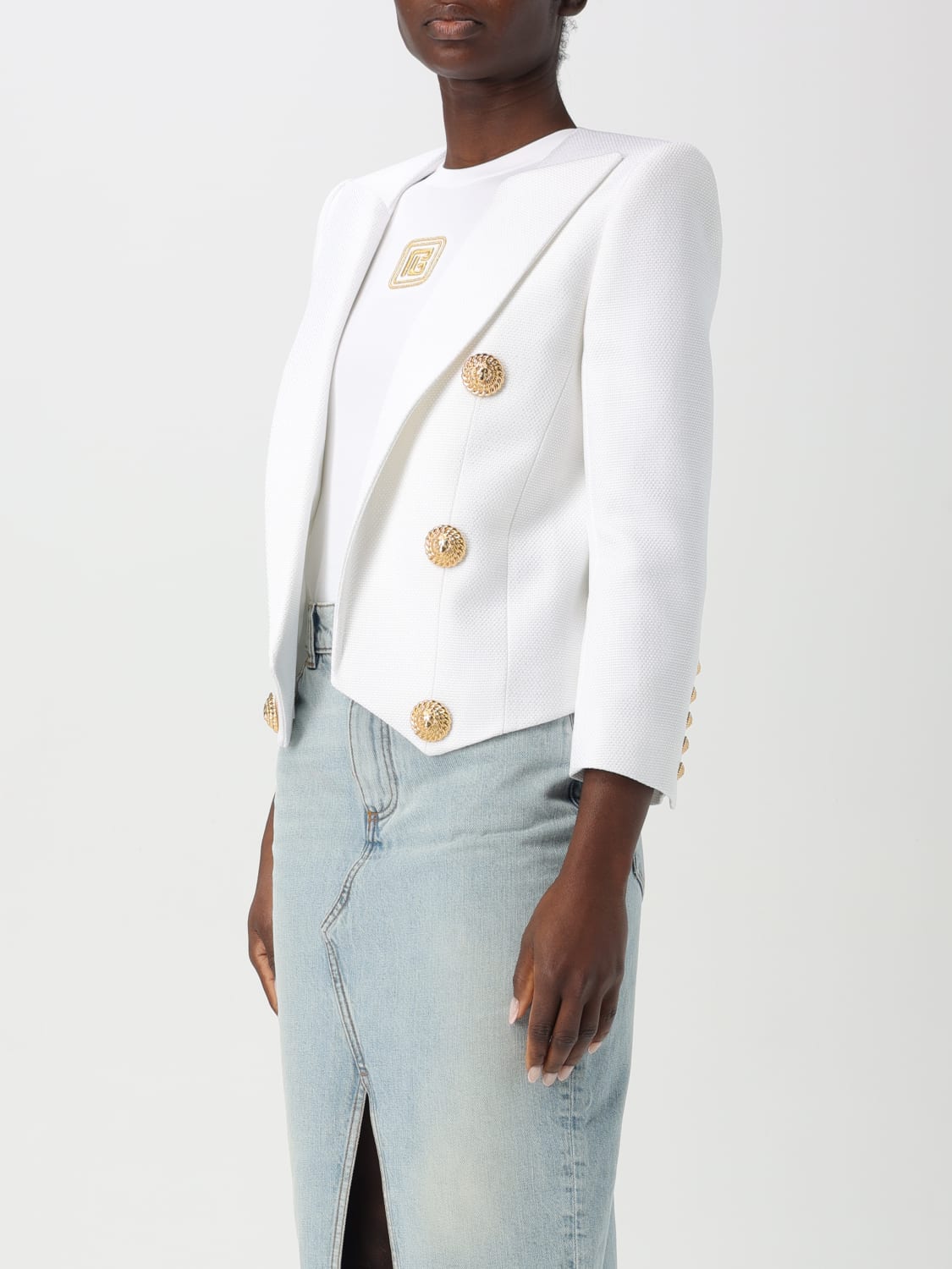BALMAIN VESTE: Veste femme Balmain, Blanc - Img 4