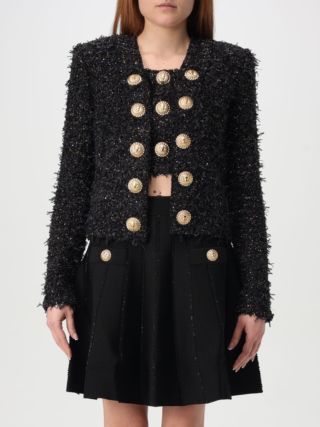 ジャケット BALMAIN Woman Jacket Black EF1SK048KB19 EAD BALMAIN: Jacket woman - Black | Balmain jacket EF1SK048KB19