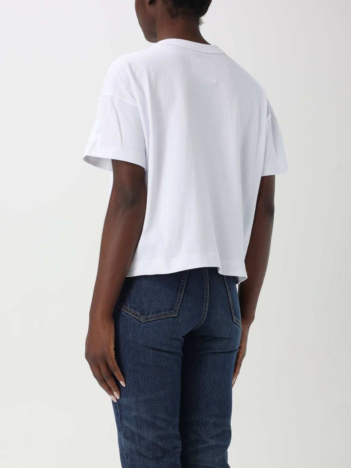 SACAI：Tシャツ レディース - ホワイト | GIGLIO.COMオンライン