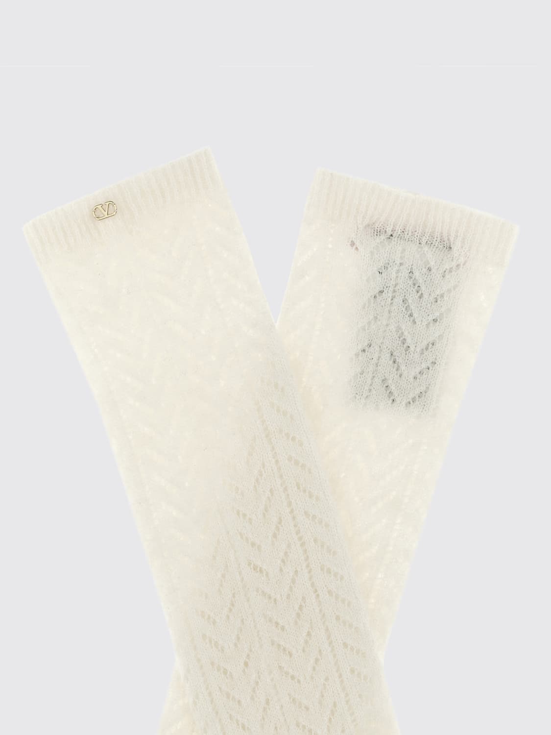 VALENTINO GARAVANI: Socks woman - White | Valentino Garavani