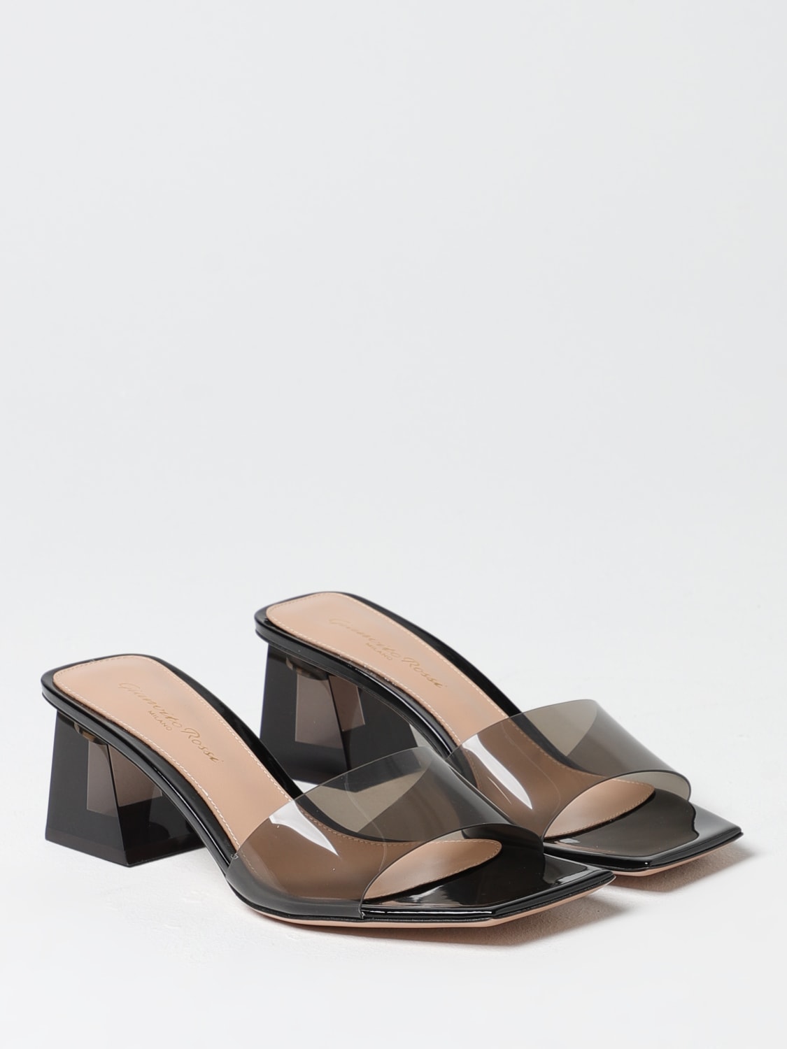 シューズ・サンダルその他 GIANVITO ROSSI Woman Heeled sandals Grey G1132055PLEGSV FUNE GIANVITO ROSSI: Heeled sandals woman - Grey | Gianvito Rossi