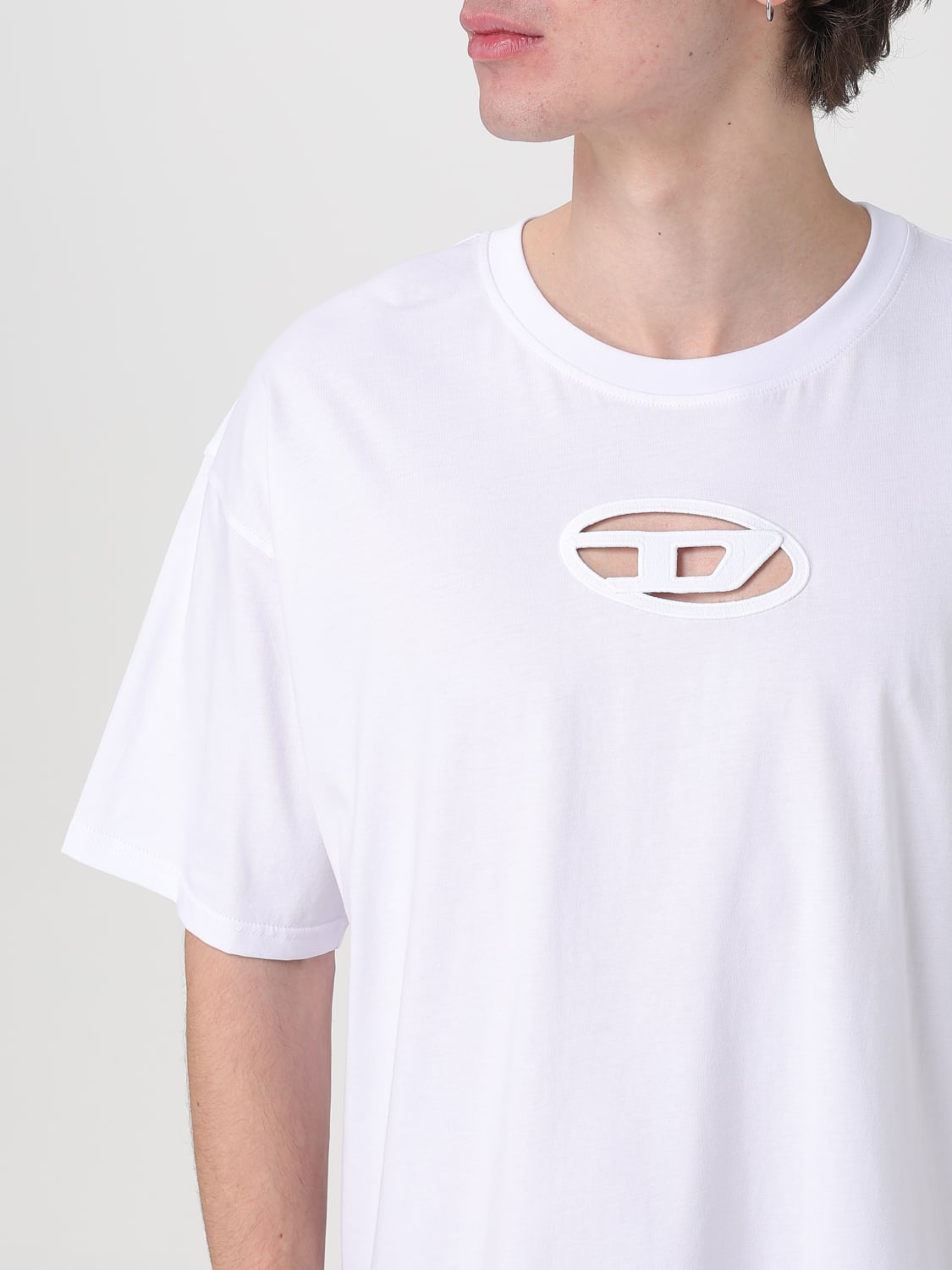 Tシャツ・カットソー DIESEL Men T Shirts A151800NIAX 100 White DIESEL （ネコポス配送） ディーゼル 半袖Tシャツ メンズ