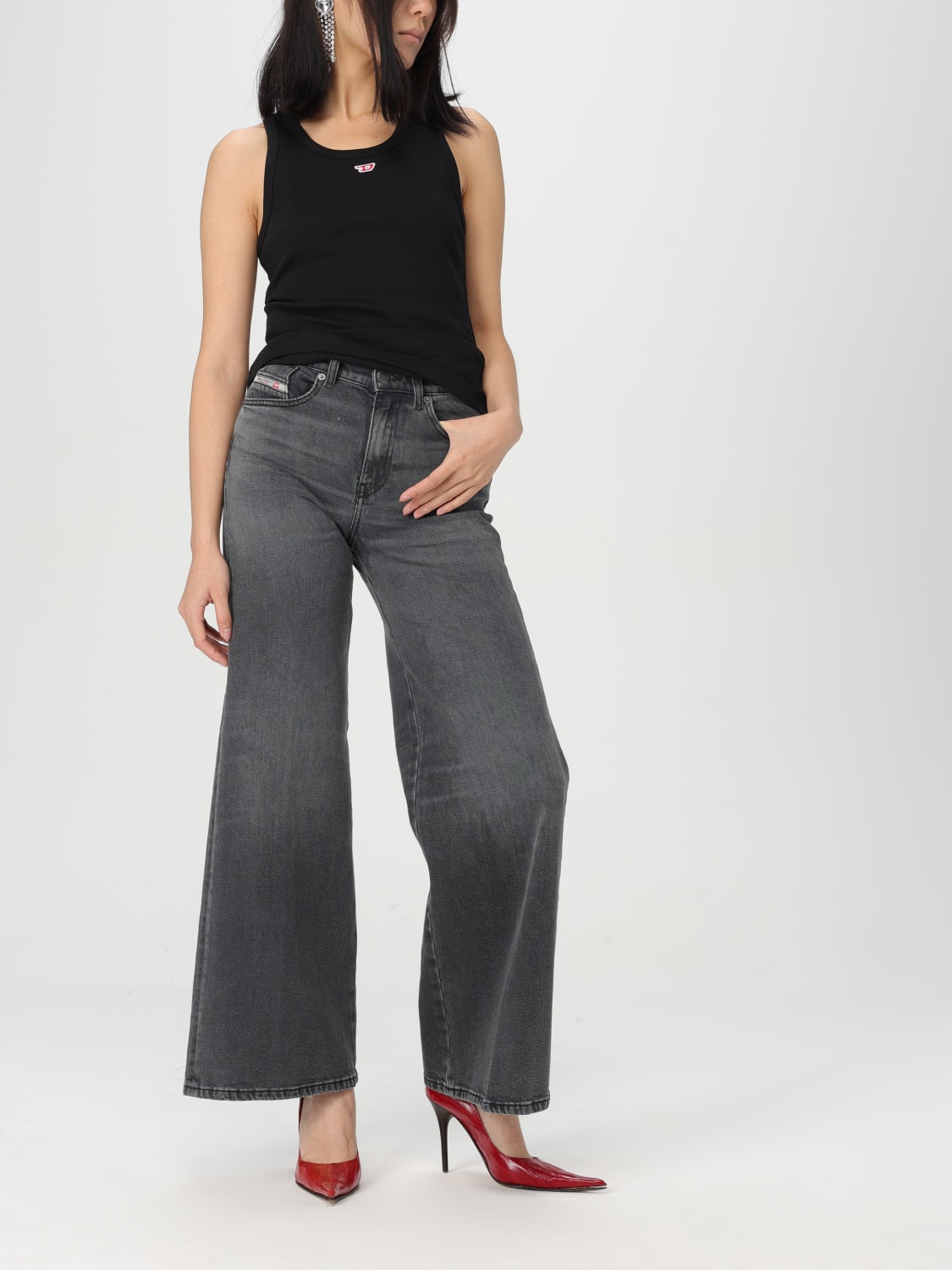 DIESEL TOP: Top woman Diesel, Black - Img 2