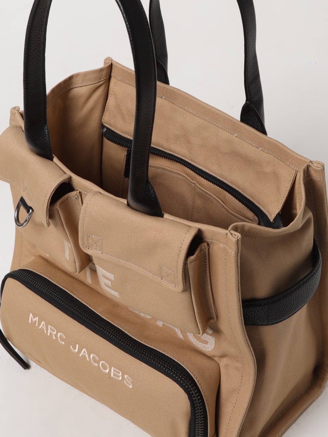 MARC JACOBS BORSA TOTE: Borsa The Cargo Tote Bag Marc Jacobs in canvas , Beige - Img 3