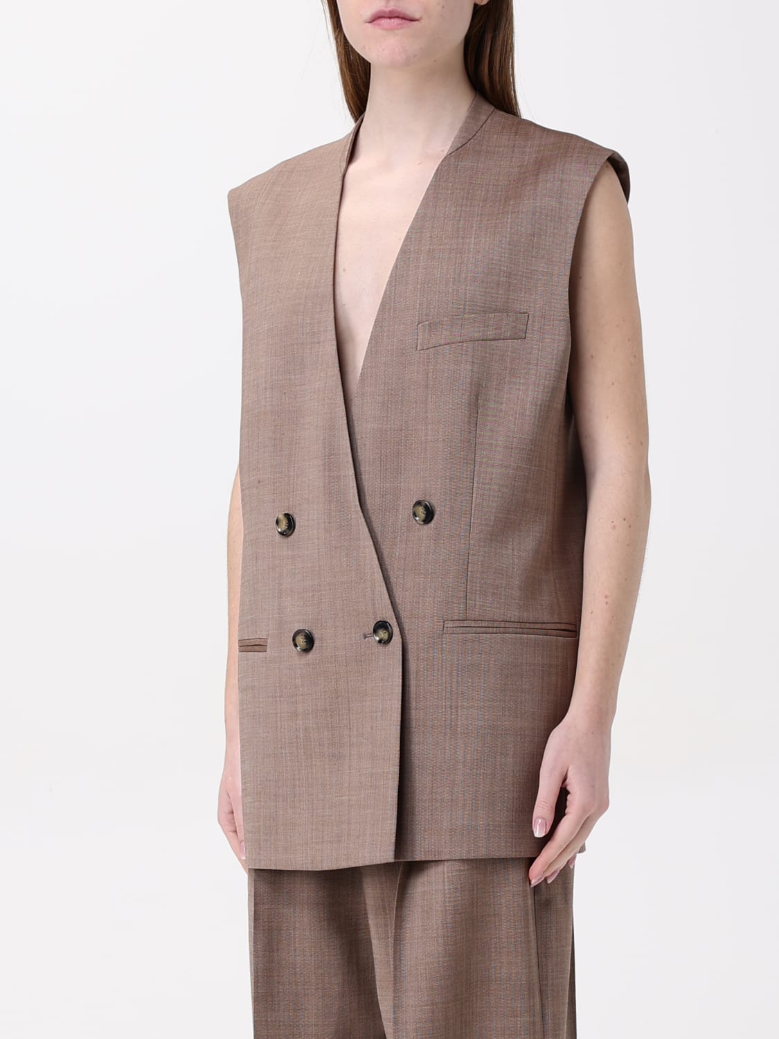 アウターその他 PHILOSOPHY DI LORENZO SERAFINI Woman Blazer Beige 05030726 PHILOSOPHY DI LORENZO SERAFINI: women's blazer - Beige