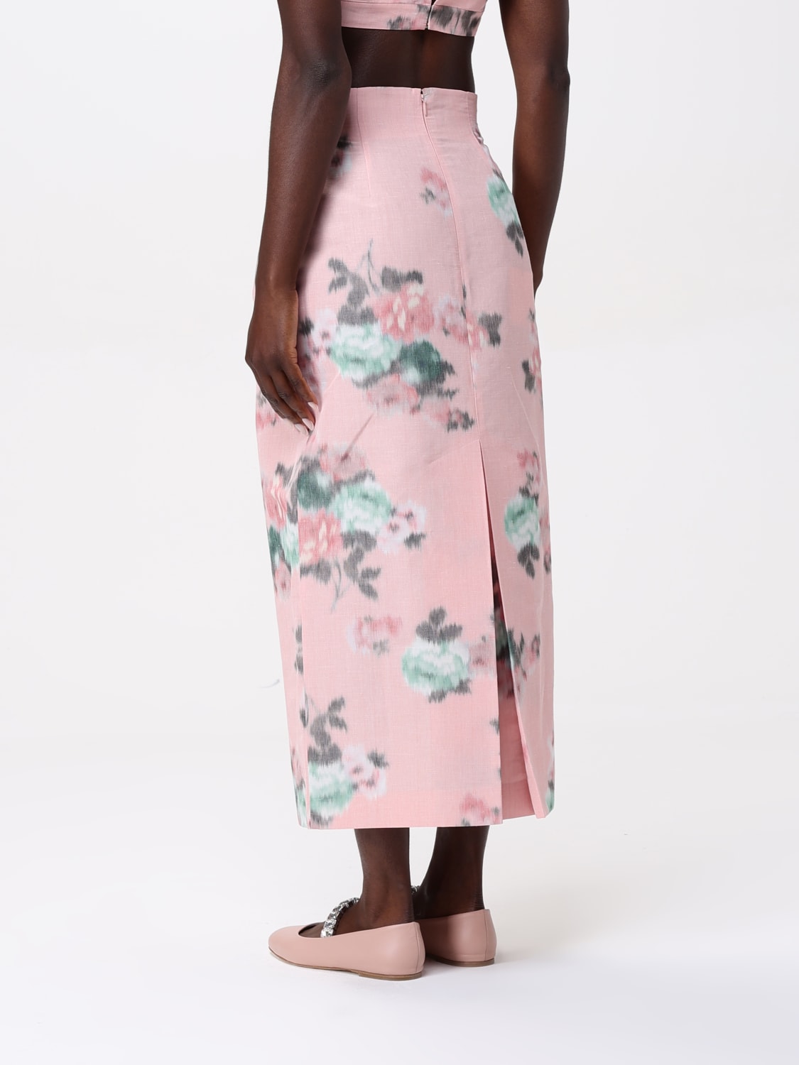 スカート PHILOSOPHY DI LORENZO SERAFINI WOMAN SKIRTS Linen blend mini skirt - Philosophy Di Lorenzo Serafini