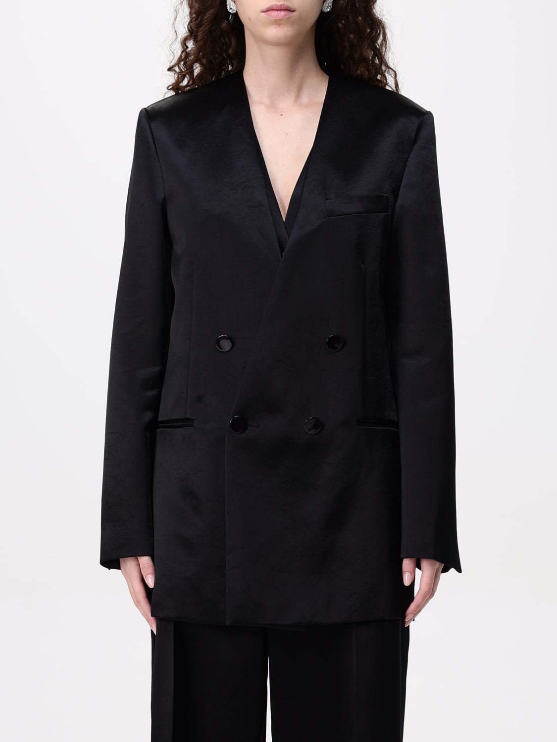 アウターその他 PHILOSOPHY DI LORENZO SERAFINI Woman Blazer Black 05050723 PHILOSOPHY DI LORENZO SERAFINI: Blazer woman - Black
