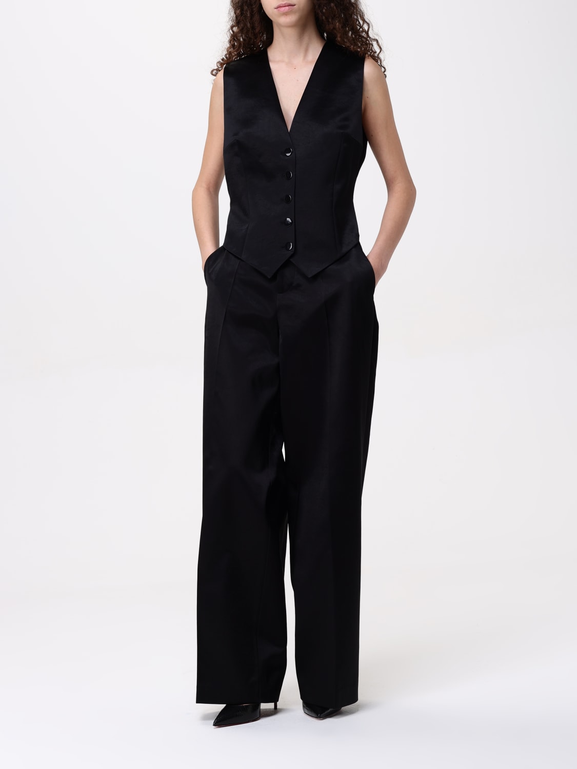 PHILOSOPHY DI LORENZO SERAFINI WAISTCOAT: Jacket woman Philosophy Di Lorenzo Serafini, Black - Img 2