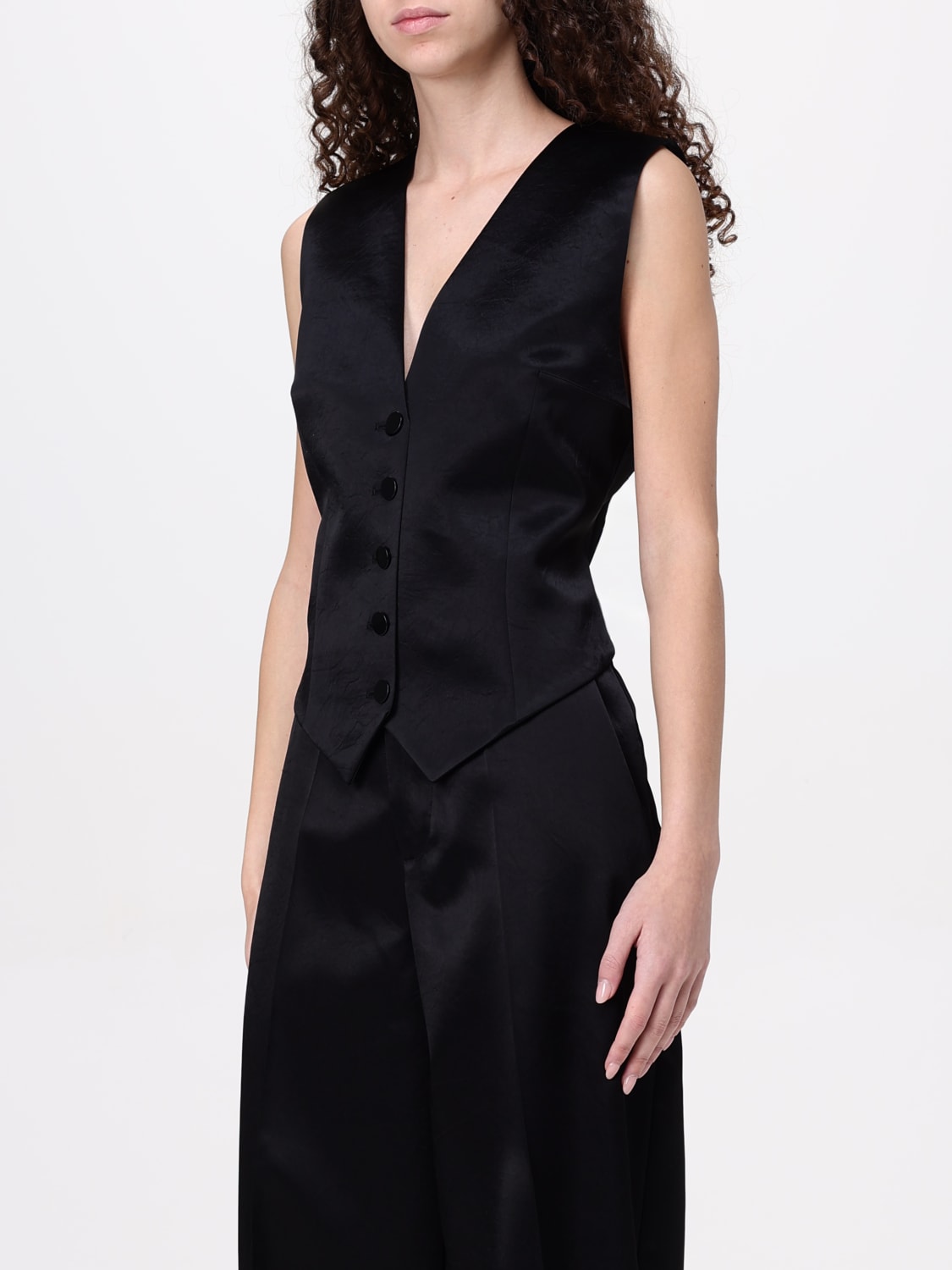 PHILOSOPHY DI LORENZO SERAFINI WAISTCOAT: Jacket woman Philosophy Di Lorenzo Serafini, Black - Img 4