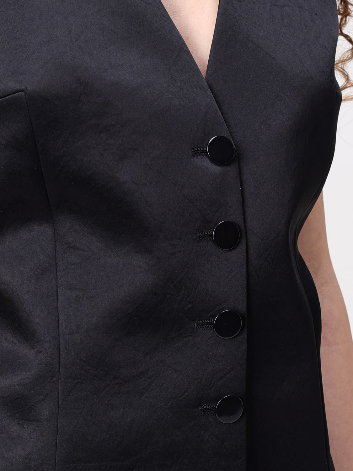 PHILOSOPHY DI LORENZO SERAFINI WAISTCOAT: Jacket woman Philosophy Di Lorenzo Serafini, Black - Img 5